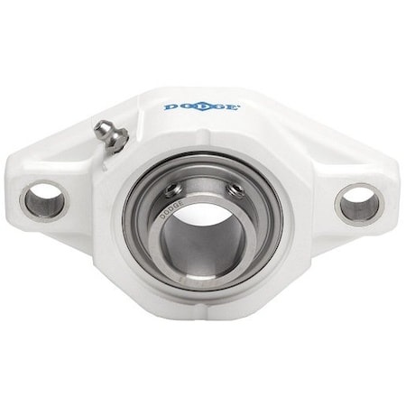 Dodge Industrial Flange Block Bearing; 2 Bolt Flange Block; 1 in. Bore; 3.9 in. Bolt Circle Diameter F2B-SCEZ-100-PCR